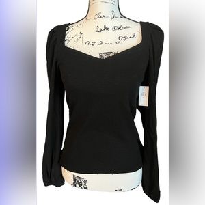 NWT GAP Black V-Neck Sweater